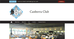 Desktop Screenshot of canberraclub.com.au